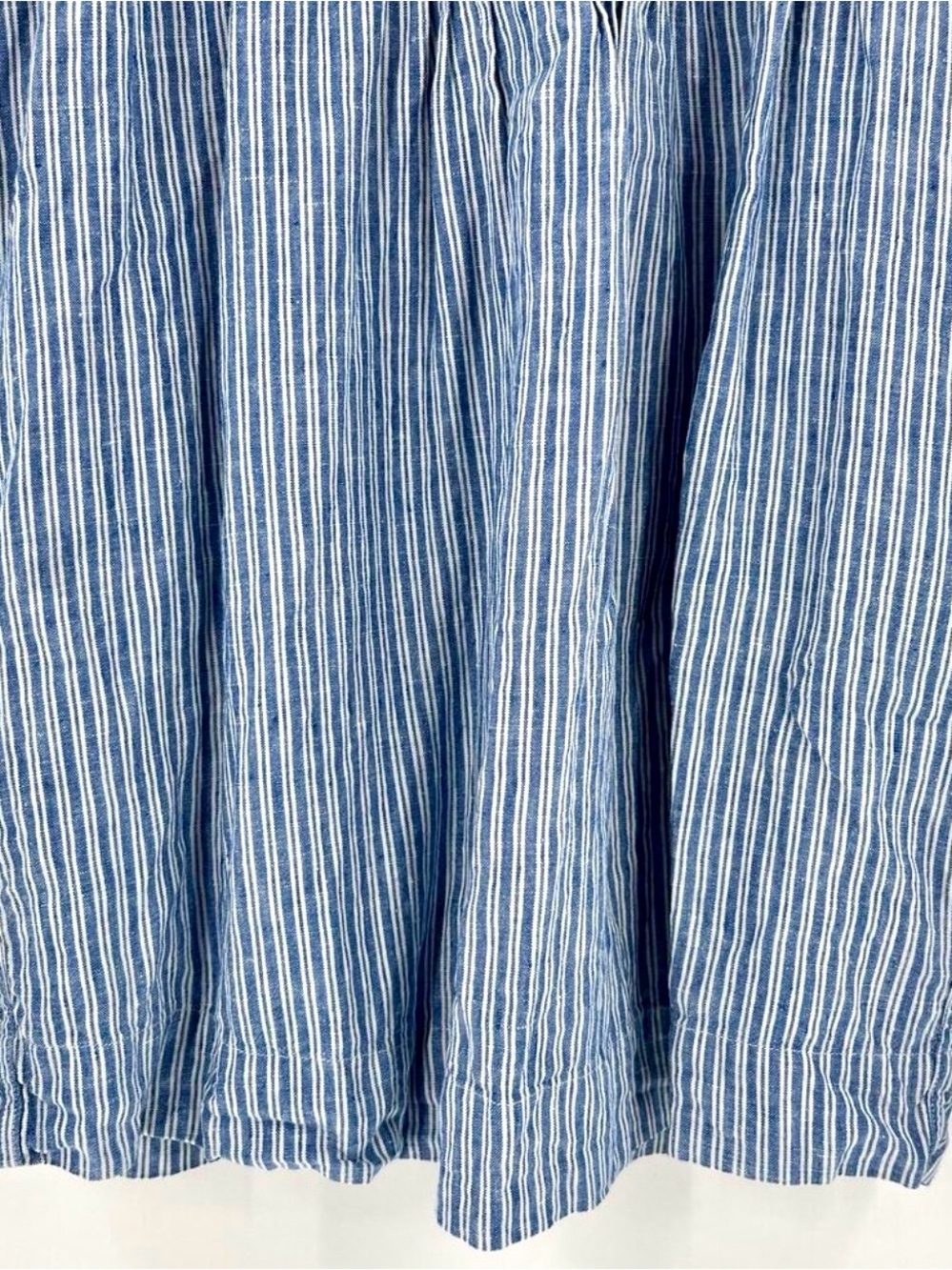 Faherty Blue & White Striped Short-Sleeve Mini Tunic Dress - Picture 7 of 10